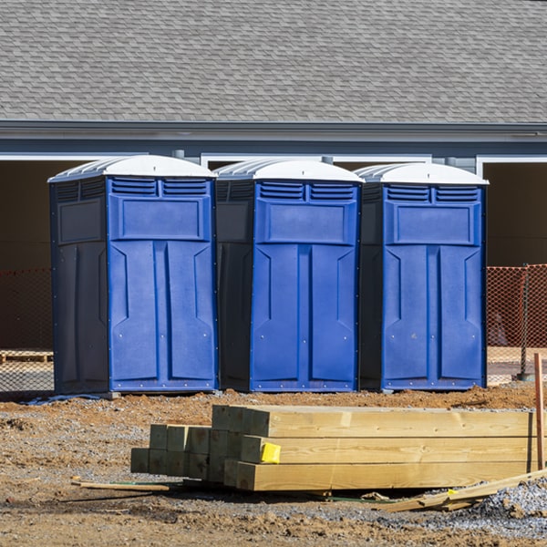 is there a specific order in which to place multiple porta potties in Payne Springs